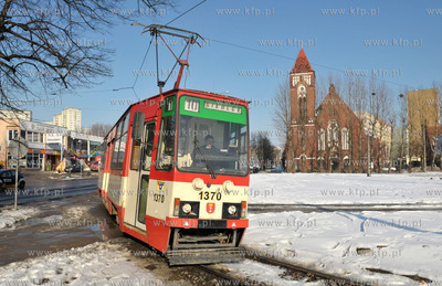 Petla tramwajowa na Siedacach przy kosciele pw. sw....