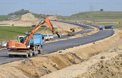 Budowa Obwodnicy Poludniowej Gdanska - wezel Straszyn.06.05.2011Fot....