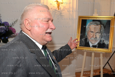 Urodziny Lecha Walesy w Palacu Opatow w Gdansku Oliwie....