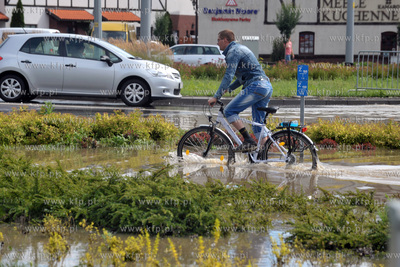 Zalany Gdańsk Siedlce  po intensywnych opadach deszczu....