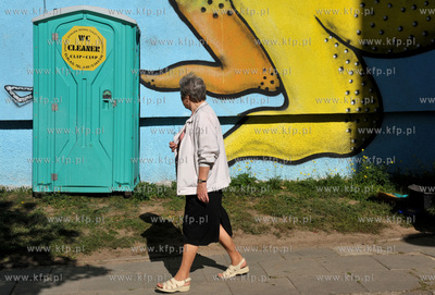 Gdańsk Zaspa. Jedna z prac Kolekcji Malarstwa Monumentalnego....