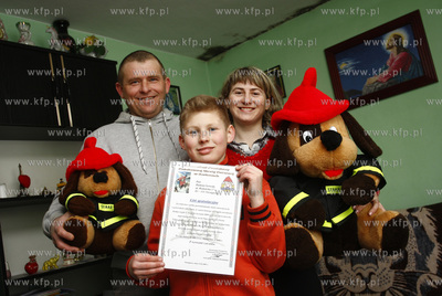 Damian Serwida - 12 letni chlopiec z Niestepowa uratowal...