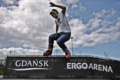 Sopot / Gdansk. Nowo otwarty skatepark przy hali Ergo...