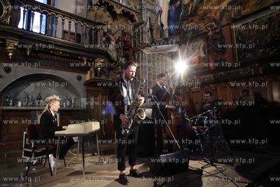 Gdansk. Dwor Artusa. Uroczystosc wreczenia Neptunow,...