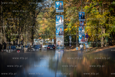 Sopot. Ul. 23 Marca. Samorządowa kampania wyborcza....