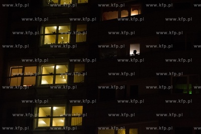 Warszawa. okolice ul. Świętokrzyskiej. Wieczór w...