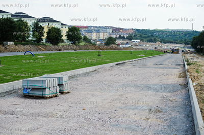 Gdansk. Budowa ulicy Nowej Lodzkiej oraz nowej lini...