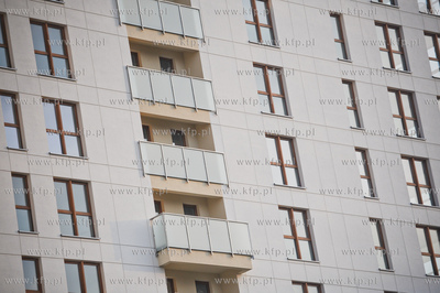 Gdansk. Nowe wiezowce Quattro Towers powstale na miejscu...