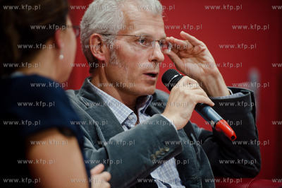 Gdansk. Biblioteka Manhattan w CH Manhattan. Spotkanie...