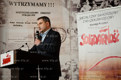 Gdansk. Sala BHP Stoczni Gdanskiej. Spotkanie zorganizowane...