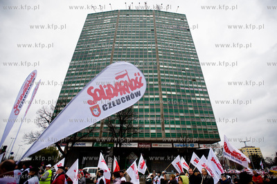 Gdansk. Manifestacja niezadowolonia, zorganizowana...