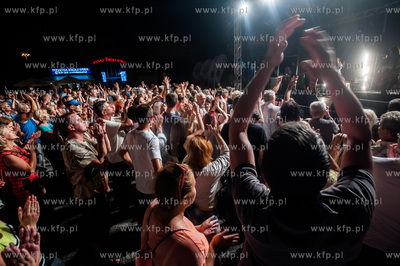 Gdansk. Targ Weglowy. Koncert Ani Rusowicz, bedacy...