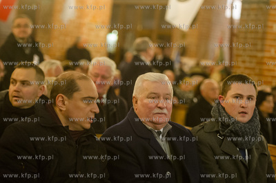 Gdansk. Kosciol sw. Brygidy. Obchody 45. rocznicy Grudnia...