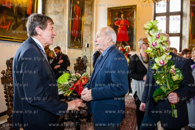 Gdansk. Wielka Sala Wety Ratusza Glownego Miasta. Uroczystosc...