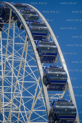 Gdynia. Pierwszy dzień funkcjonowania koła widokowego...