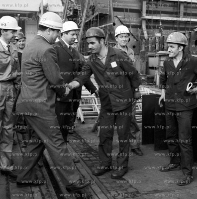 Wizyta czlonka KC PZPR ministra spraw wewnetrznych...