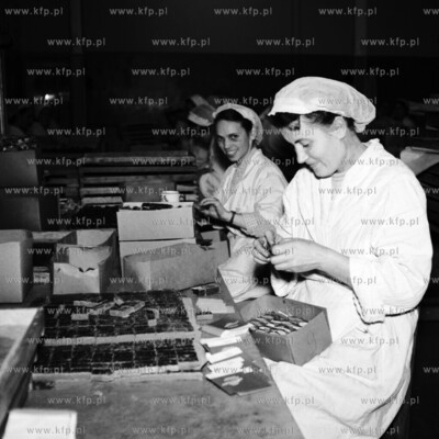 Linia produkcyjna wyrobów czekoladowych w ZPC Bałtyk...