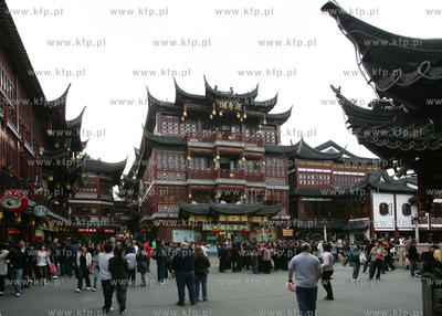 Chiny, Szanghaj. Jedna z dzielnic Szanghaju, Old Town,...