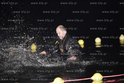 Kaliningrad, Rosja. Swieto Chrztu Panskiego podczas...
