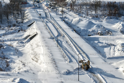 Panorama Pruszcza Gdańskiego. Widok na budowę węzła...