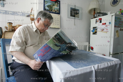 Lech Kaczynski w swoim mieszkaniu w Sopocie. 25.05.2005...