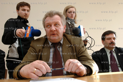 Konferencja prasowa w siedzibie Solidarnosci w Gdanksu...