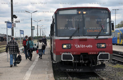 Szynobus SA101 kursujacy na trasie Koscierzyna - Chojnice...