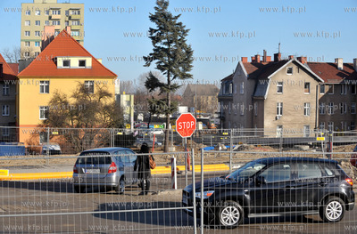 Prace budowlane na Trasie Slowackiego w okolicy ul....