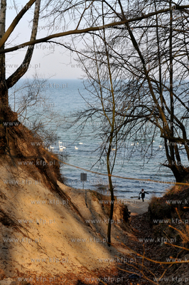 Gdynia Oksywie. Widok na Zatokę Gdanska z klifu 28.03.2016...