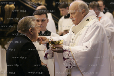 Gdansk. Katedra Oliwska Msza św. pod przewodnictwem...