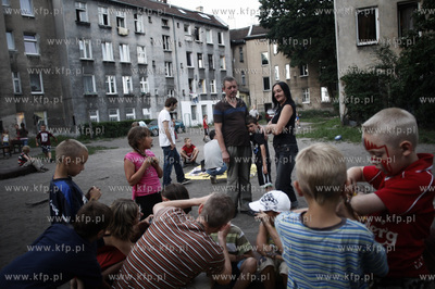 Gdansk Wrzeszcz. Podworko pomiedzy ulicami Konrada...