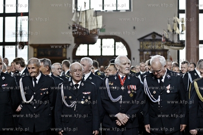 Gdansk. Dwor Artusa. Wojewódzkich Obchodach Dnia Strażaka,...