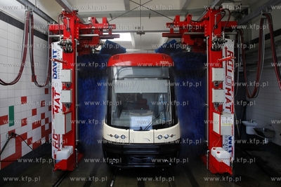 Zajezdnia tramwajowa ZKM w Gdansku przy ul. Wita Stwosza....