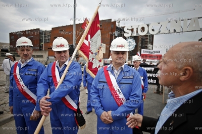 Gdansk. Rocznica podpisania Porozumien Sierpniowych....