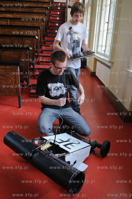 Gdansk. Politechnika Gdanska. Studenci wydzialu  Elektrotechniki...