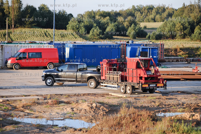Lubocino powiat Pucki. Miejsce probnych odwiertow gazu...