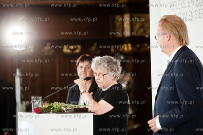 Gdansk. Dwor Artusa. Spotkanie pt Etyka solidarnosci...