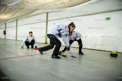 Gdansk. Hala Oliwia. Tor Curlingowy. Mecz 5 kolejki...