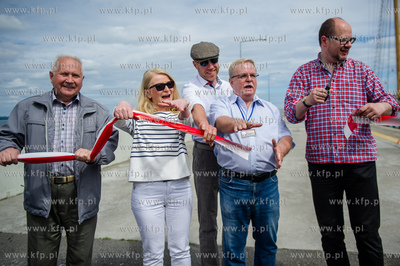 Gdansk. Uroczystosc otwarcia Falochronu Zachodniego...