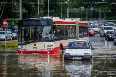 Gdańsk. Skutki silnych opadow, które przeszły nad...