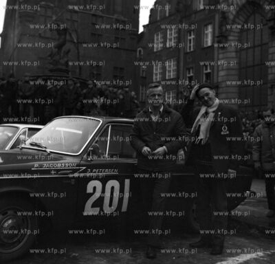 Rajd Monte Carlo na Dlugim Targu w Gdansku. 01.1968...