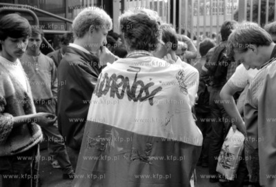 Gdansk. Strajk w Stoczni Gdanskiej im. Lenina. 
08.1988
fot....