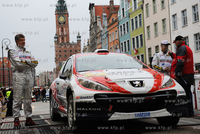 Gdansk. Dlugi Targ. Uroczysty start 6-go Rajdu Lotos...