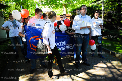 Gdansk. Dom Prezydenta Lecha Walesy. Akcja Mlodych...