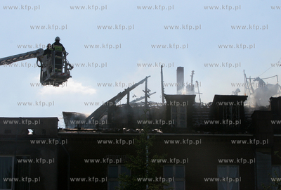 Pozar szpitala w Miastku. Splonal dach starej czesci...