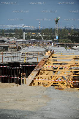 Gdansk. Budowa drogi ekspresowej S7 - Poludniowej Obwodnicy...