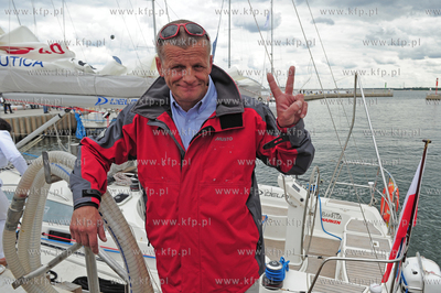 Sopot. Przystan Jachtowa. Uroczyste powitanie jachtu...