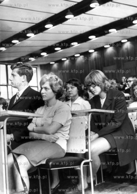 Wyklady na Uniwersytecie Gdanskim. 10.1972 Fot. Zbigniew...