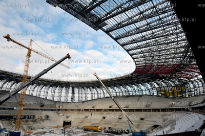 Budowa stadionu PGE Arena w Gdansku.
24.01.2011
Fot....