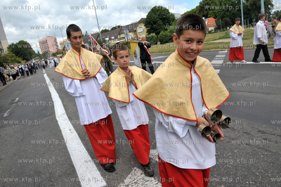 Procesja Bozego Ciala w parafii Najswietszej Maryi...